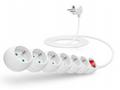 CONNECT IT prodlužovací kabel 230 V, 6 zásuvek, 3 