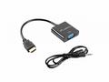 LANBERG adaptér HDMI (M) na VGA (F) + Minijack 3.5