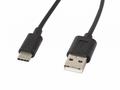 LANBERG USB-C (M) na USB-A (M) 2.0 kabel 1,8m, čer