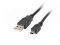 LANBERG USB MINI (M) na USB-A (M) 2.0 kabel 1,8m, 