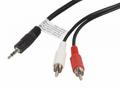 LANBERG Minijack 3,5mm (M) 3 PIN na 2x RCA (CINCH)