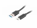 LANBERG USB-C (M) na USB-A (M) 3.1 kabel 1,8m, čer