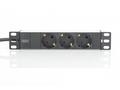 Digitus 1U Hliníkový PDU, 254 mm (10 ") montáž do 