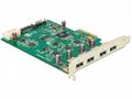 Delock PCI Express Card x4 > 4 x External - USB ad