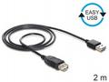 Delock kabel EASY-USB 2.0-A samec > USB 2.0-A sami