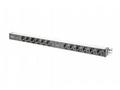 DIGITUS 19" PDU, 1U hliník, SCHUKO -> 12x CEE 7, 4