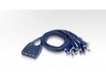 ATEN KVM switch CS-64US USB 4 PC, kabely 0,9m