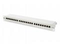 Digitus CAT 6 patch panel, stíněný, 24 portů RJ45,