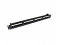 OPTIX UTP Patch panel Cat.6, 24 port, 1U, black, C