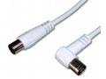 PremiumCord TV kabel M, F 90°, 3m
