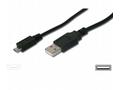PremiumCord Kabel micro USB 2.0, A-B 2m