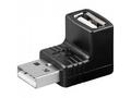 PremiumCord USB redukce A-A, Male, Female 90°