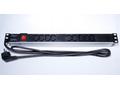 PremiumCord Panel napájecí do 19" racku 1U, 9xIEC 