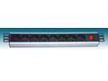 PremiumCord 19" PDU, 1.5U, 8x230V, 2m kabel Euro, 