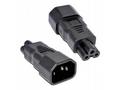 Premium Cord Adaptér IEC C14 na IEC C5 "trojlístek