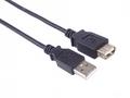 PremiumCord USB 2.0 kabel prodlužovací, A-A, 1m če