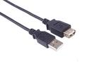 PremiumCord USB 2.0 kabel prodlužovací, A-A, 1m če