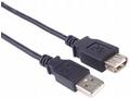PremiumCord USB 2.0 kabel prodlužovací, A-A, 2m če