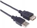 PremiumCord USB 2.0 kabel prodlužovací, A-A, 2m če