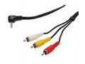 PremiumCord Video + Audio kabel, stereo 3.5mm 4 pi