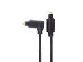 PremiumCord Kabel Toslink - Toslink 90°, tloušťka 