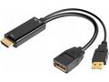PremiumCord adaptér HDMI to DisplayPort Male, Fema