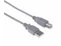 PremiumCord Kabel USB 2.0, A-B, 3m, šedý