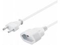 PremiumCord Kabel síťový prodlužovací dvojvidlice 