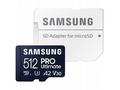 SAMSUNG PRO Ultimate MicroSDXC 512GB + SD Adaptér,
