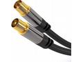 PremiumCord TV antenní HQ propojovací kabel M, F 7