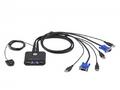 ATEN 2-Port USB VGA Cable KVM Switch with Remote P