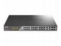 D-Link DSS 200G-28MPP - Přepínač - řízený - 24 x 1