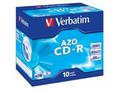 VERBATIM CD-R(10-Pack)Jewel, Crystal, 52x, 700MB