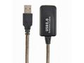 Gembird aktívny predlžovací kábel USB 2.0 (M-F), 1