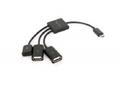 Gembird adaptér, hub OTG mobil 2 x USB 2.0 (F) + 1