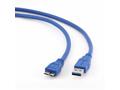 Kabel USB A-B micro 1,8m 3.0, modrý