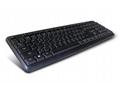 C-TECH klávesnice KB-102 PS2, slim, black, CZ, SK