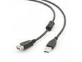 Kabel USB A-A 3m 2.0 prodl. HQ s ferrit. jádrem