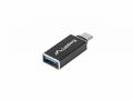 LANBERG USB-C(M) 3.1 na USB-A(F) adaptér černý OTG