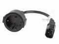 LANBERG IEC 320 C14 na SCHUKO(F) adaptér kabel pro