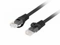LANBERG Patch kabel CAT.6 UTP LSZH CU 0.5M černý F