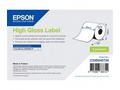 High Gloss Label - Continuous Roll: 203mm x 58m