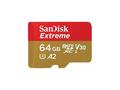 SanDisk Extreme - Paměťová karta flash - 64 GB - A