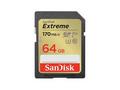 SanDisk Extreme - Paměťová karta flash - 64 GB - V