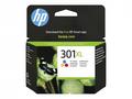 HP Ink Cartridge 301XL, Color, 300 stran