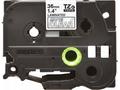 Brother - TZE-M65 (matný povrch), průsvitná, bílá 
