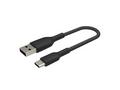 Belkin BOOST CHARGE™ USB-C, USB-A kabel, 15cm, čer
