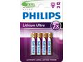 Philips baterie AAA Ultra lithium - 4ks