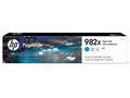 HP 982X High Yield Cyan Original PageWide Cartridg