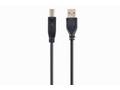 GEMBIRD Kabel USB A-B 1,8m 2.0 HQ Black, zlacené k